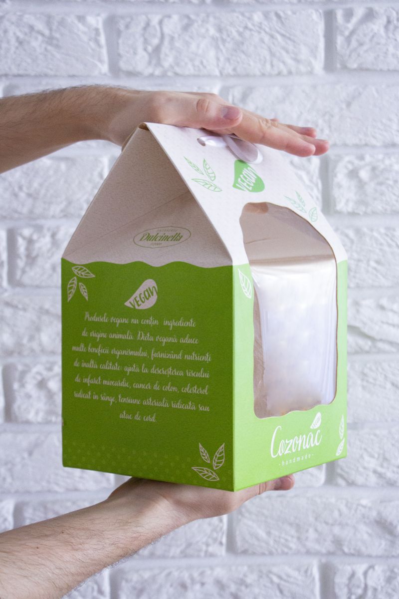 Коробка зеленая для выпечки