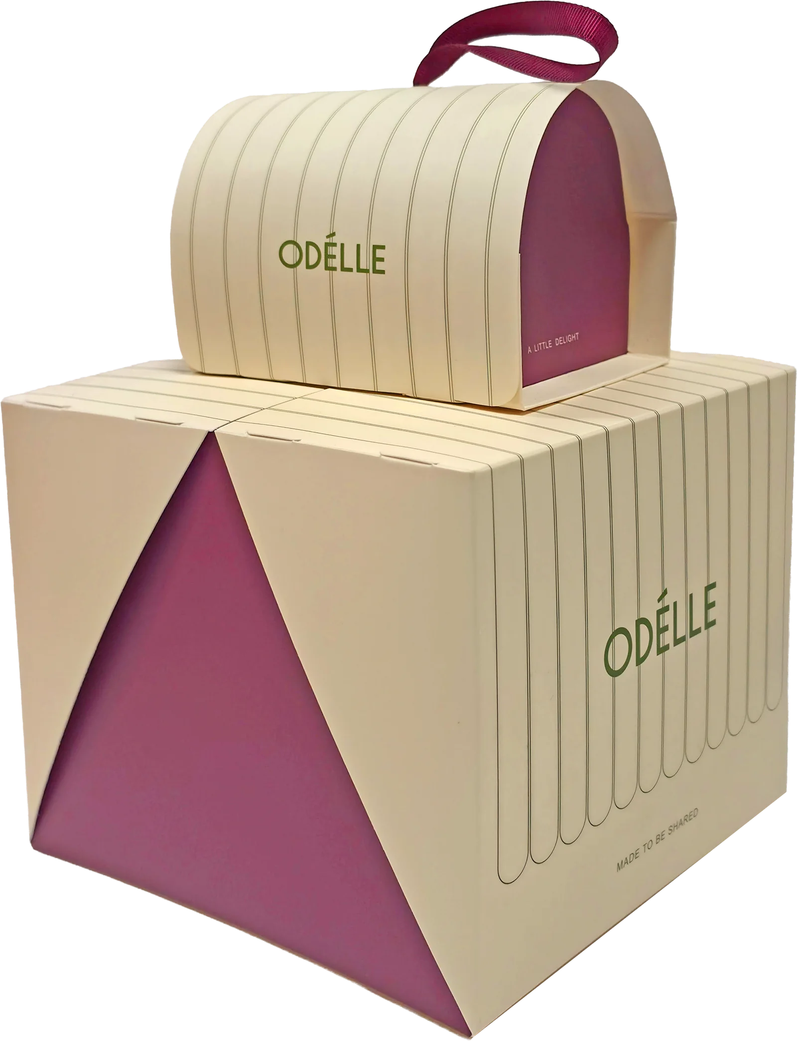 Premium confectionery box with a domed lid